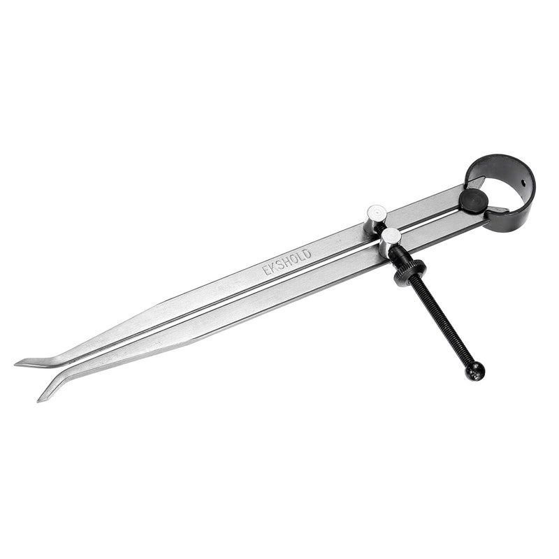 Kozelo Spring Inside Caliper - [8 Inch] Stainless Steel Spring Caliper Straight-Leg Measurement Tool for Size Measuring Use, Silver Tone - Image 2